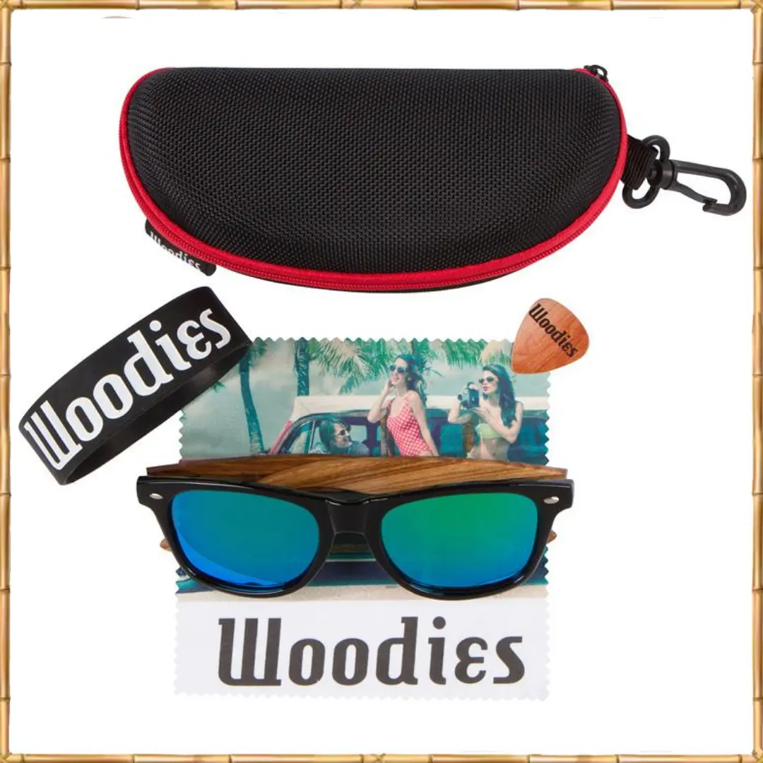 Woodies Zebra Wood Sunglasses - Image 3