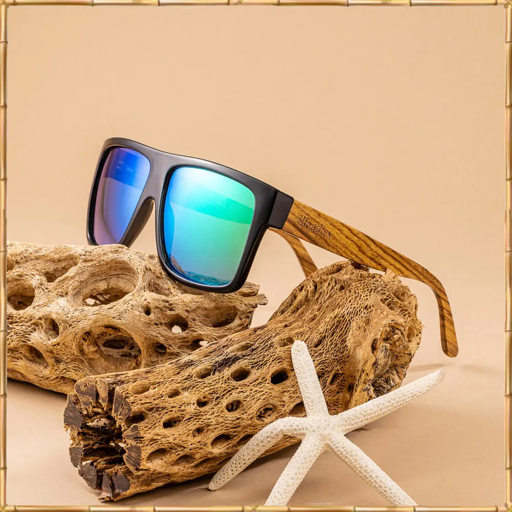 Woodies Zebra Wood Sunglasses - Image 5