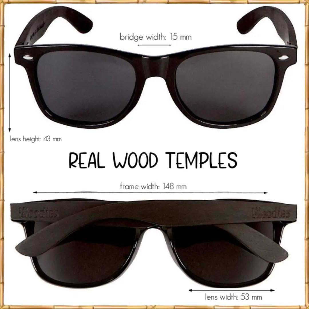 Woodies Ebony Wood Sunglasses - Image 2