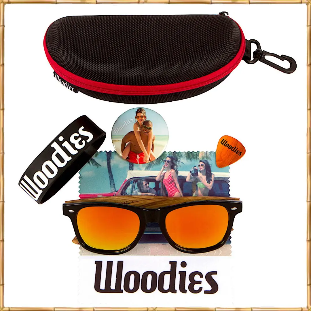 Woodies Zebra Wood Sunglasses - Image 3