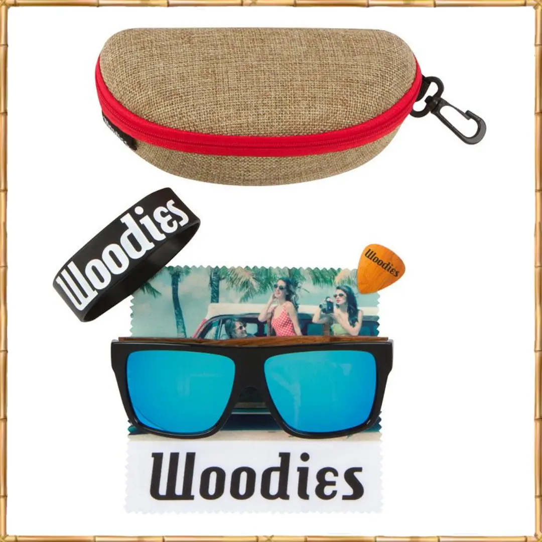 Woodies Zebra Wood Sunglasses - Image 3
