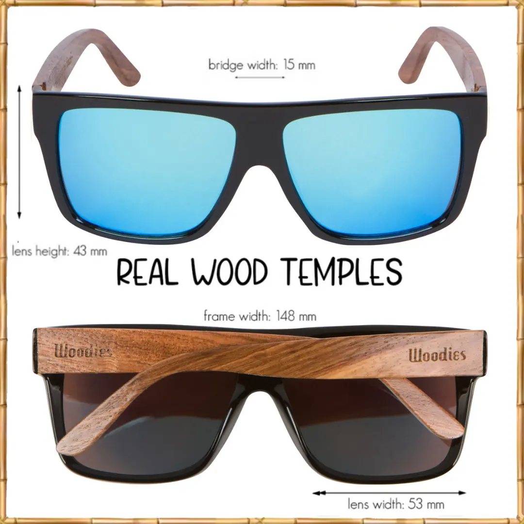 Woodies Zebra Wood Sunglasses - Image 2