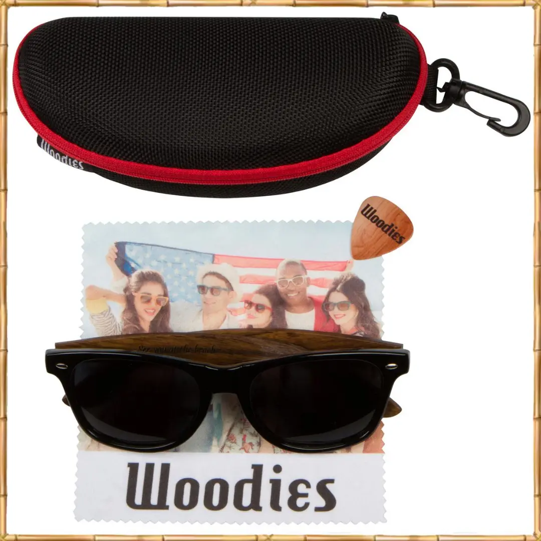 Walnut Classic Sunglasses With Polarized Lenses - Image 3