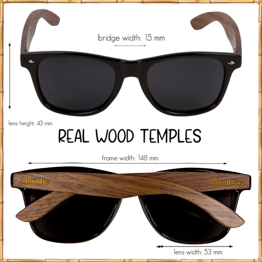 Woodies Walnut Wood Sunglasses Wood - Image 2