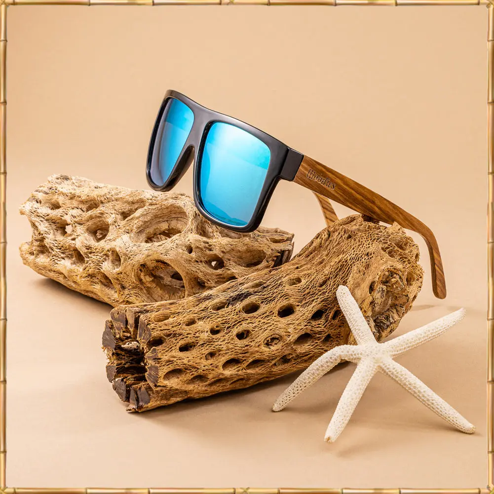 Woodies Zebra Wood Sunglasses - Image 4