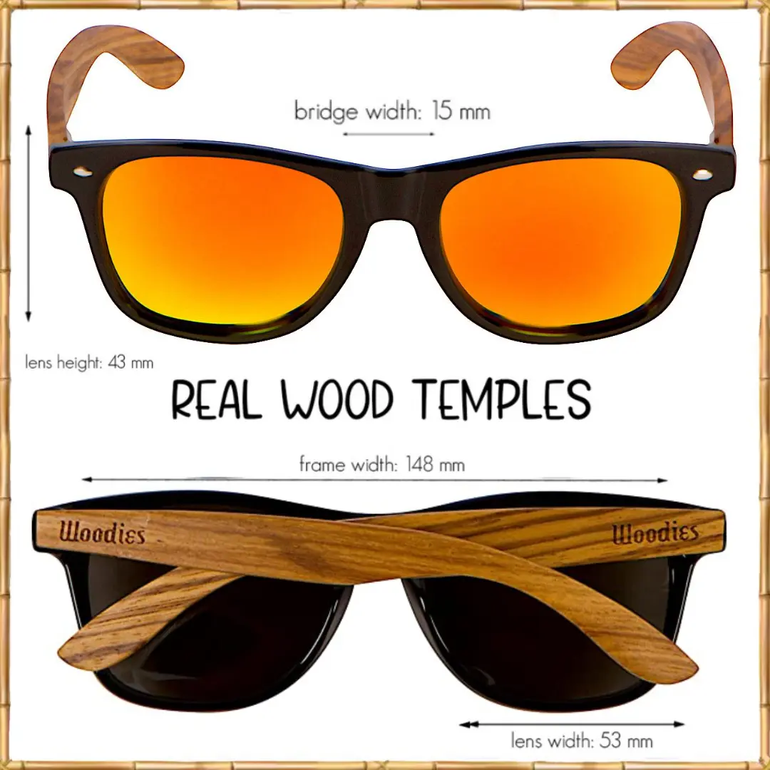 Woodies Zebra Wood Sunglasses - Image 2