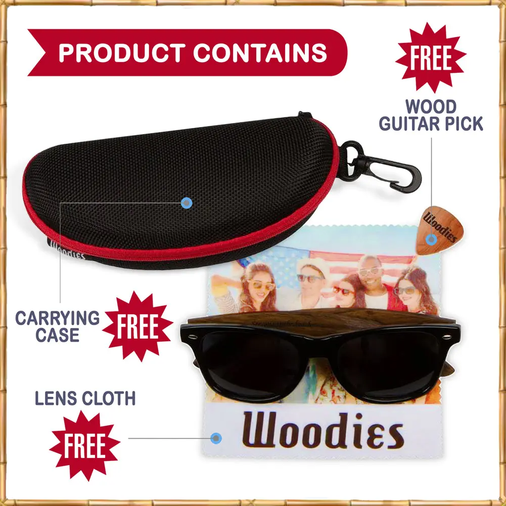 Woodies Ebony Wood Sunglasses - Image 5