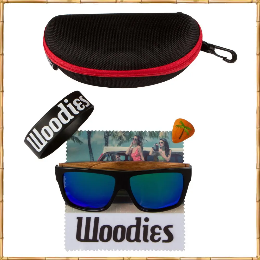 Woodies Zebra Wood Sunglasses - Image 3